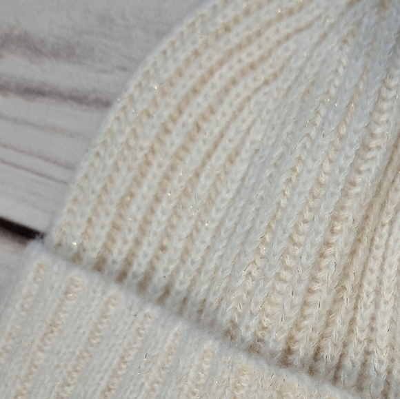 3 FOR 12 SALE Mix It Cream Metallic Beanie Cap Hat - Picture 8 of 10
